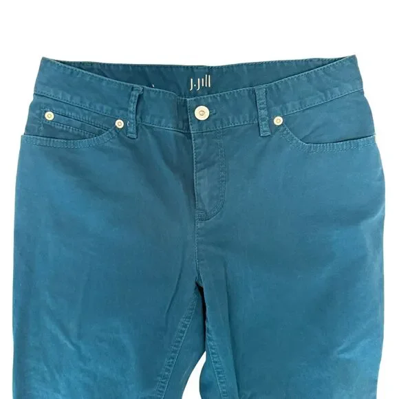 GUC‎ Women's JJill Authentic Fit Slim Size 4P Dark Teal - Picture 3 of 4
